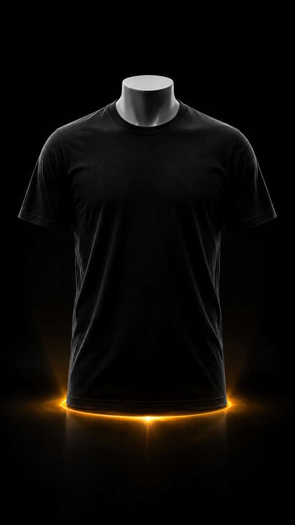 EBONSWAN –PLAIN TEE (BLACK)