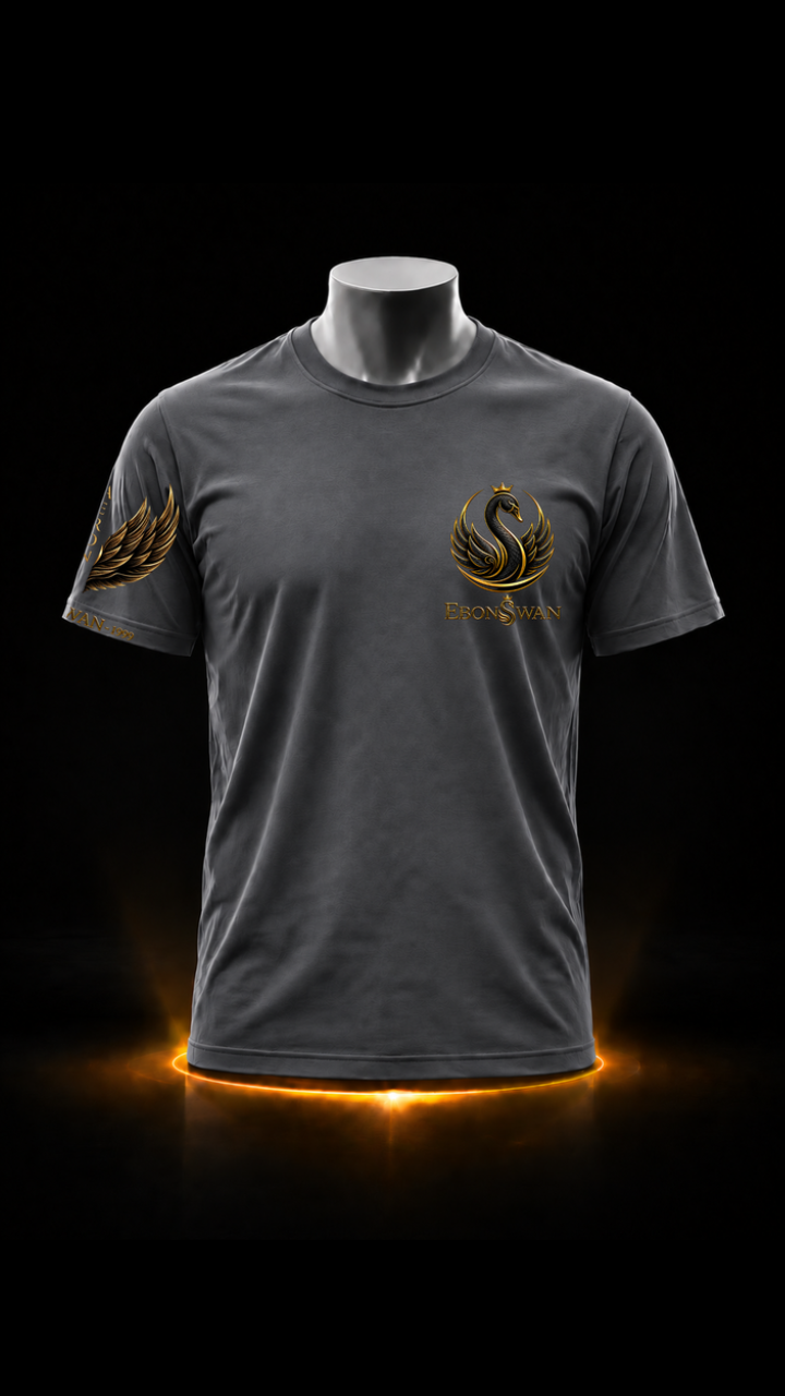 EBONSWAN – WARRIOR TEE (ASH) - Image 1