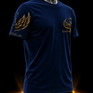 EBONSWAN – WARRIOR TEE (NAVY BLUE) - Image 2