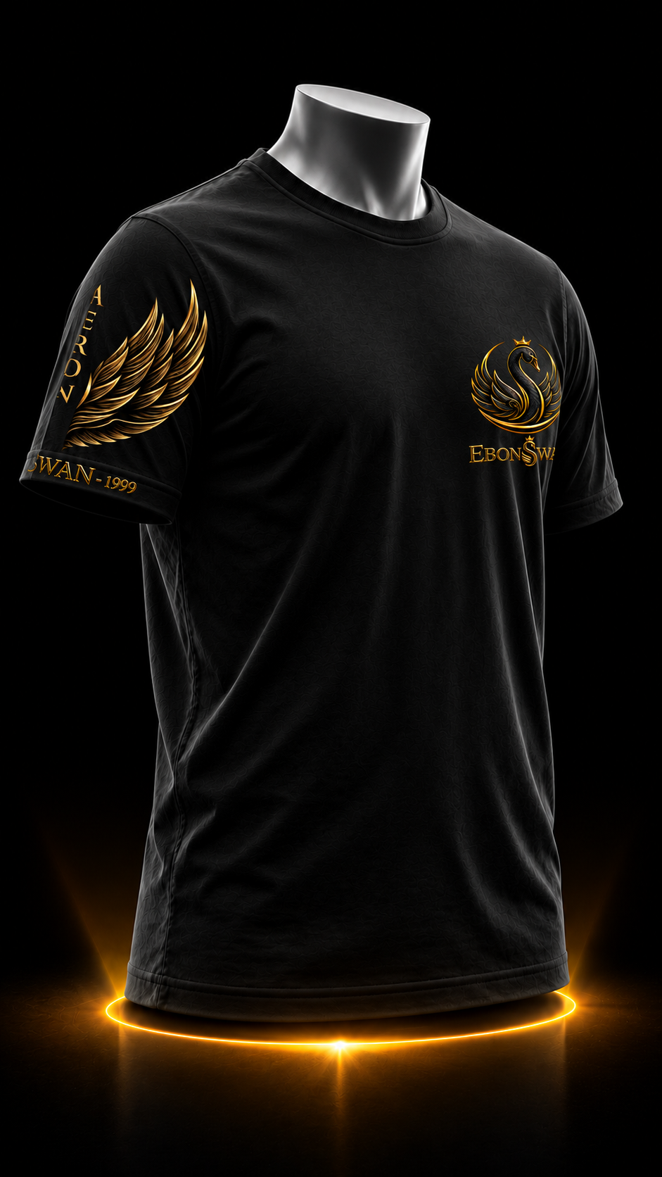 EBONSWAN – WARRIOR TEE (BLACK) - Image 2
