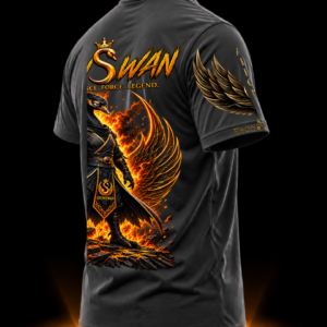 EBONSWAN – WARRIOR TEE (ASH) - Image 3
