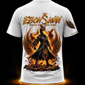 EBONSWAN – WARRIOR TEE (WHITE) - Image 4