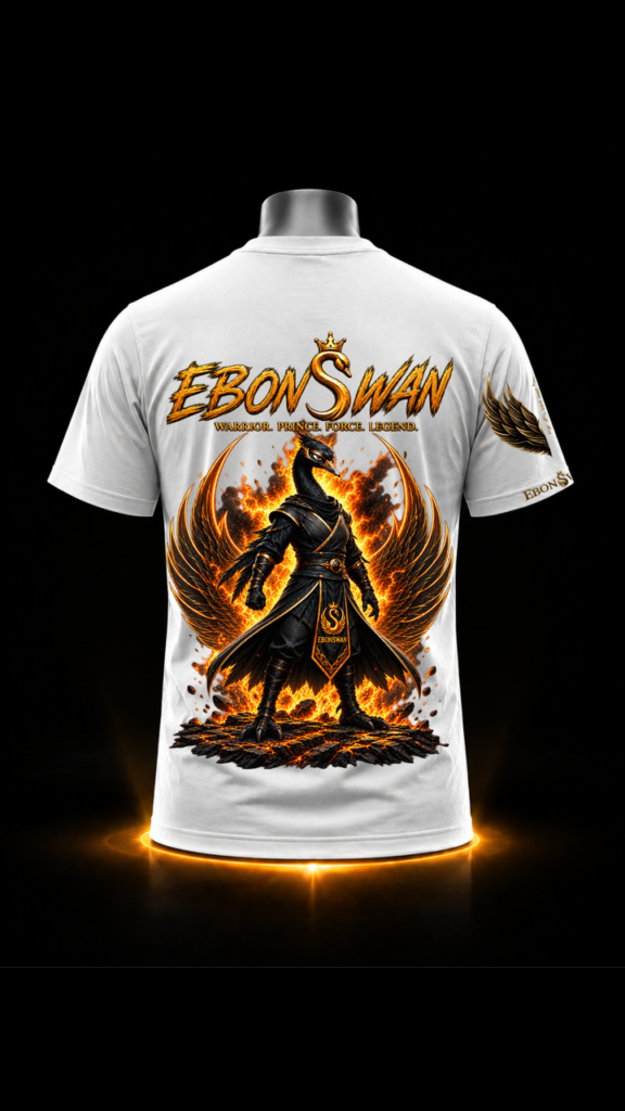 EBONSWAN – WARRIOR TEE (WHITE)