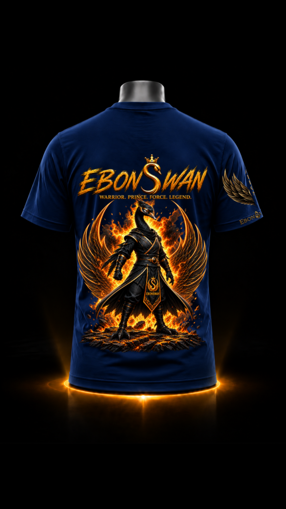 EBONSWAN – WARRIOR TEE (NAVY BLUE)