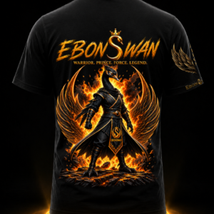 EBONSWAN – WARRIOR TEE (BLACK) - Image 4