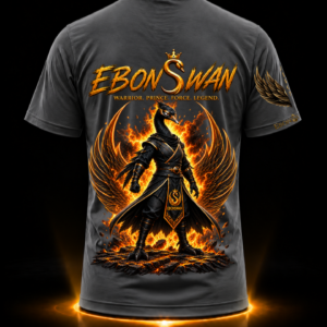 EBONSWAN – WARRIOR TEE (ASH) - Image 4
