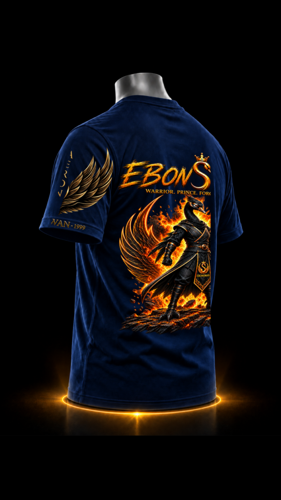 EBONSWAN – WARRIOR TEE (NAVY BLUE)