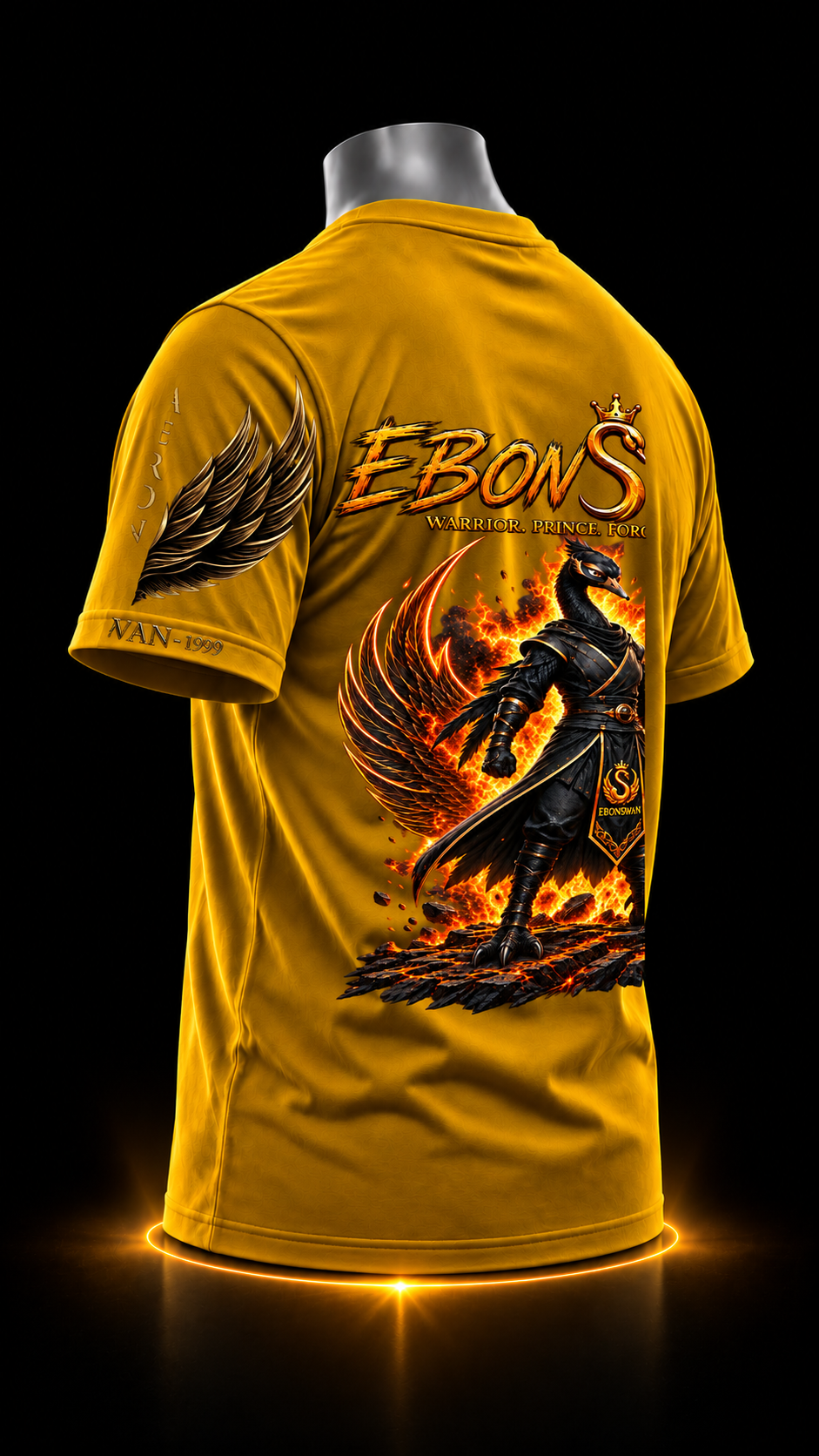 EBONSWAN – WARRIOR TEE (YELLOW) - Image 5