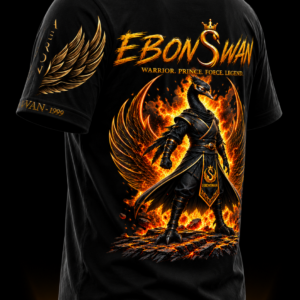 EBONSWAN – WARRIOR TEE (BLACK) - Image 5