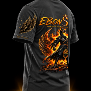 EBONSWAN – WARRIOR TEE (ASH) - Image 5